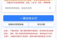 #热门 短视频去水印微信小程序源码+后端源码