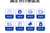 商城小程序制作公众号APP商城模板SaaS部署分销拼团商户门店saas账号