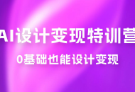 AI 设计变现特训营，解放先进生产力，0 基础也能设计变现