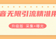 【升级版】抖音无限引流精准用户【采集+曝光】